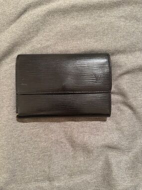 Louis Vuitton Black Epi Leather Fold Wallet